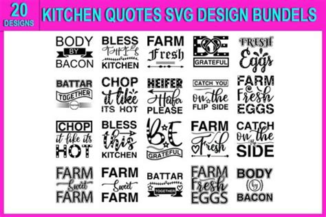 Kitchen Quotes Svg Bundle, Graphic by Dreamshop · Creative Fabrica