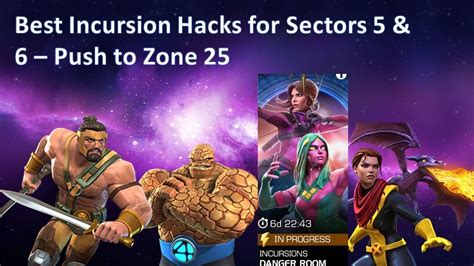 Best Incursion Hacks For Sector 5 And 6 Ranked Best Way To Zone 25 Youtube