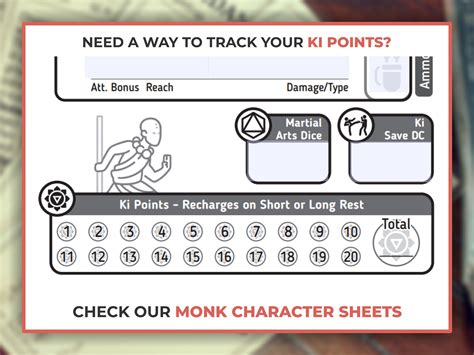 Monk Ki Features For Dnd 5e Form Fillable Pdfs Included Etsy