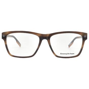 Ermenegildo Zegna Demo Rectangular Men S Eyeglasses Ez H