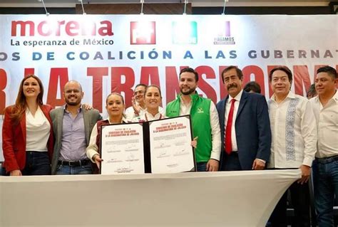 Morena Verde Y Pt Firman Convenios De Coalición En San Luis Potosí