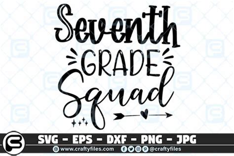 Back To School 7th Grade Squad Graphic By Crafty Files · Creative Fabrica