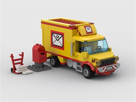 Lego Moc Mail Truck By Haulingbricks Rebrickable Build With Lego