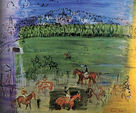 Riproduzioni Di Belle Arti Il Cortile Di Deauville 1950 Di Raoul Dufy