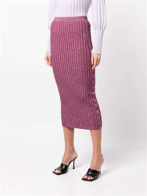 Simkhai Ribbed Knit Pencil Skirt Farfetch