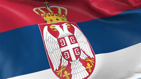 Serbia Waving Flag Background Loop Stock Motion Graphics Sbv 307523233