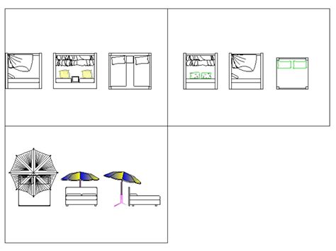 Sillas Y Accesorios Playa En Autocad Descargar Cad Gratis 500 62 Kb