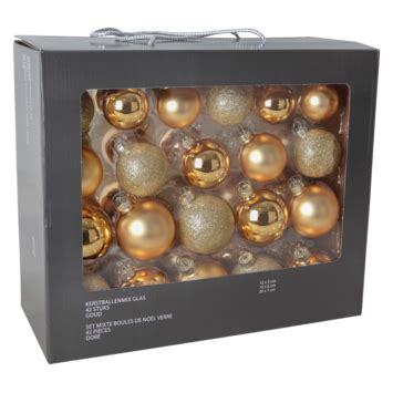 Kerstballen Mix Glas 42 Stuks Goud Kopen Karwei