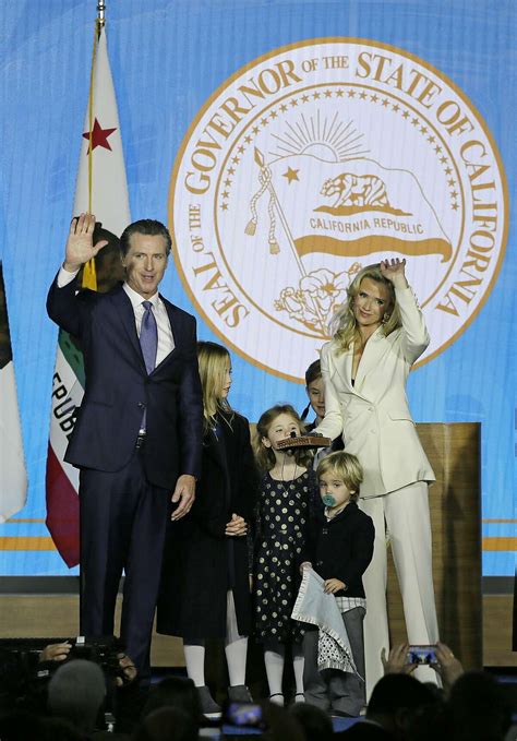 Gavin Newsom's adorable son steals the show at inauguration