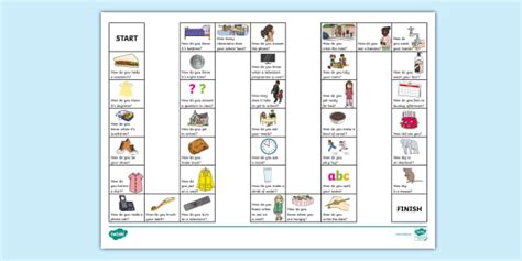 How Questions Board Game Esl Resources Teacher Made