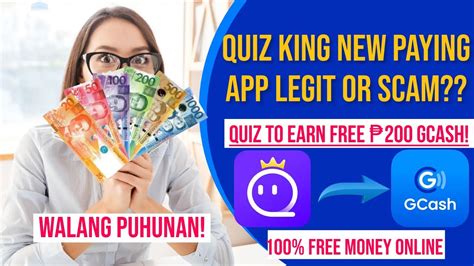 Quiz King New Paying App Legit Or Scam Quiz To Earn Free Gcash