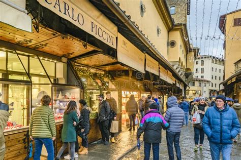 Ponte Vecchio Stores, Florence, Italy Editorial Image - Image of cheese ...