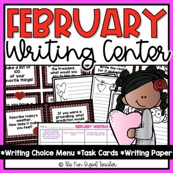 February Writing Center By The Fun Sized Teacher TpT