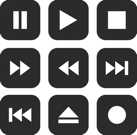 Play Pause Button Vector at Vectorified.com | Collection of Play Pause ...