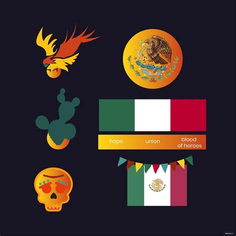 Mexican Flag Symbols