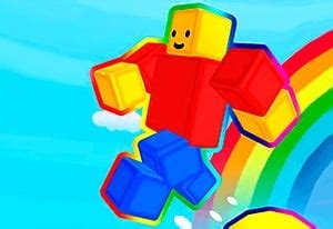 RAINBOW OBBY gratis online game op Minispelletjes.com