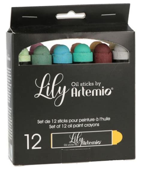 Set de 12 sticks de peinture à l huile Artemio Lily Pastels La