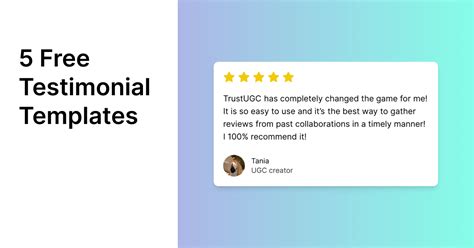 5 Free Canva Testimonial Social Media Post Templates!