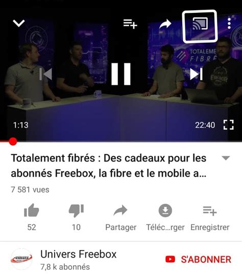 La Freebox Révolution permet désormais de caster les vidéos YouTube sur