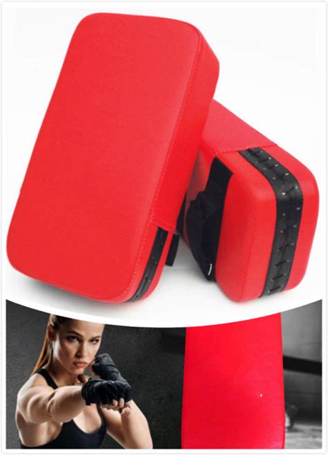 Muay Thai Kick Boxing Kicking Targets Strike Shield Curve Pads Punch