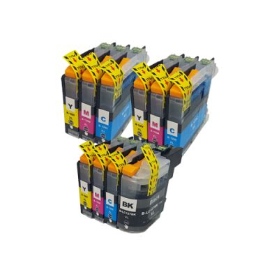 Compatible Brother LC127XL LC125XL Ink Cartridge 10 Pack Extra