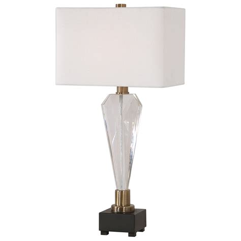 Uttermost Table Lamps Cora Geometric Crystal Table Lamp Walker S