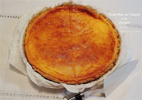 Krystina cuisine Tarte Fine au Yaourt à la Grecque