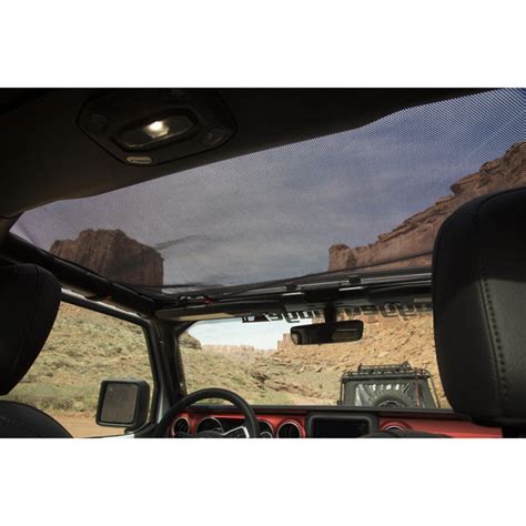 Front Eclipse Sun Shade Black By Rugged Ridge 19 Wrangler Jl Jeep