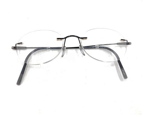 Silhouette 5500 70 9040 Titanium Black Rimless Eyeglasses Frames 19 145