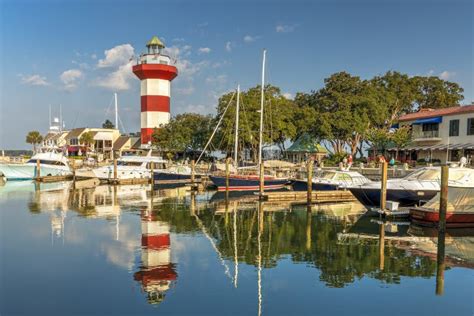 Hilton Head Island Lighthouse Stock Image - Image of golf, restaurants: 12114077