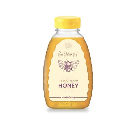 1 Lb Bee Delightful Raw Honey Bee Delightful