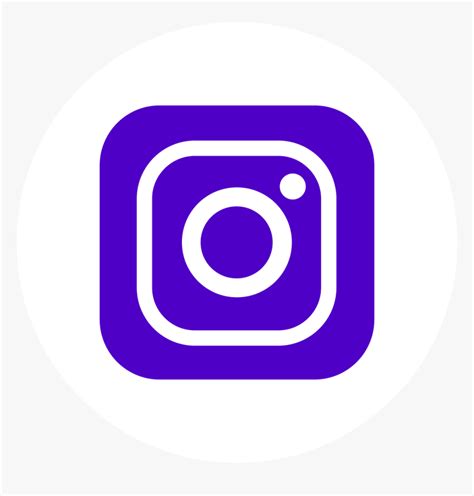 Purple Social Media Icons Png Logo Instagram 2019  Transparent