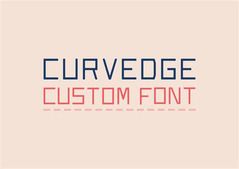 Curvedge - Custom font on Behance