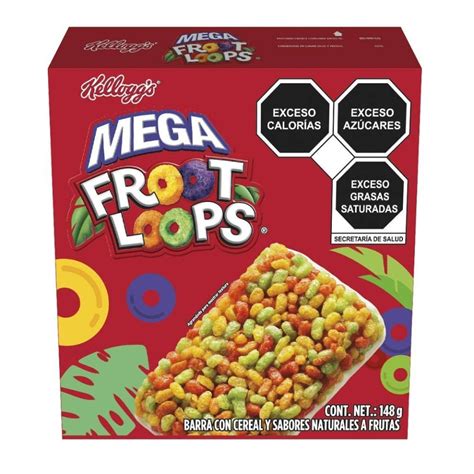 Barra Con Cereal Kelloggs Froot Loops Mega Sabor A Frutas 148 G Walmart