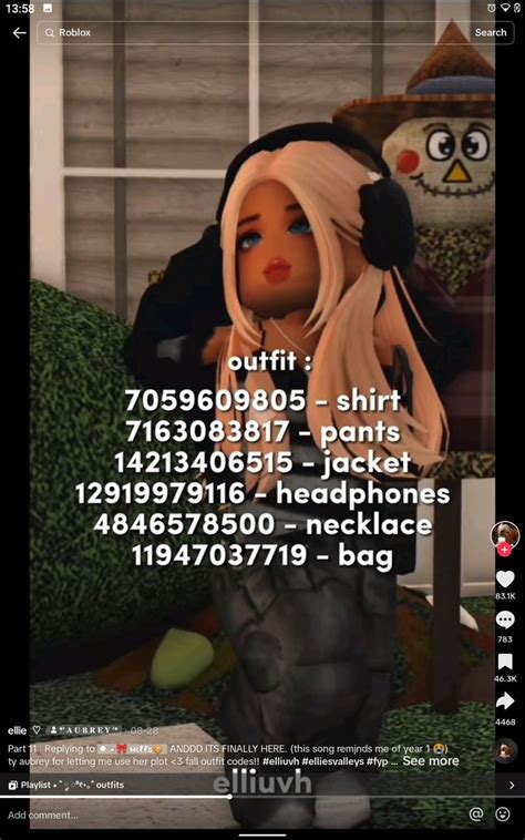 𝓡𝓸𝓫𝓵𝓸𝔁 𝓞𝓾𝓽𝓯𝓲𝓽 𝓒𝓸𝓭𝓮𝓼🤍 In 2023 Roblox Best Friend Letters Coding