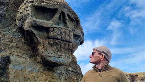 Mystery Surrounds Appearance Of Stylised Skull Carved Into Taranaki