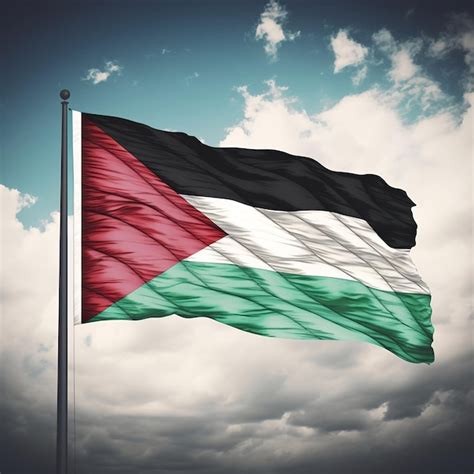 Premium Ai Image Palestine Flag Illustration Generative Ai