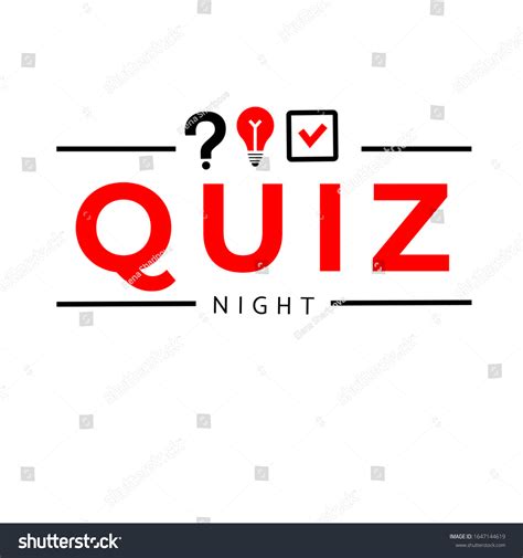 Quiz Logo Symbol Quiz Pub Poster Stock Vector (Royalty Free) 1647144619 ...