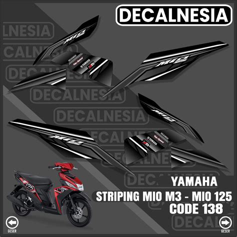 Jual Striping Mio M Z Stiker Sticker Motor Yamaha Semi Full