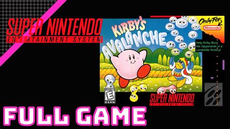 Kirby Avalanche Snes Nintendo Switch Online Full Playthrough Youtube