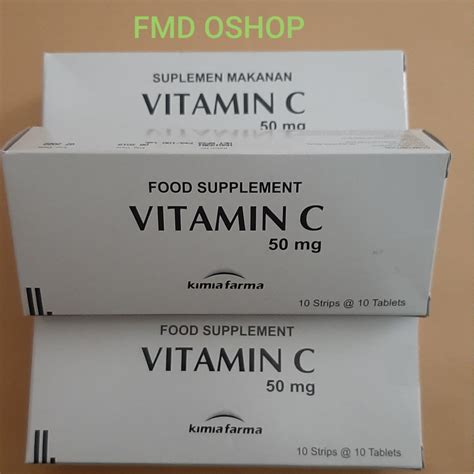 Jual Vitamin C Kimia Farma Mg Isi Tablet Promo Wfh Shopee