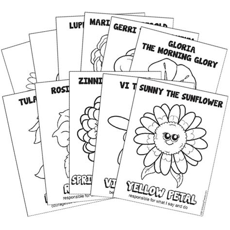 Girl Scout Daisy Flower Coloring Page