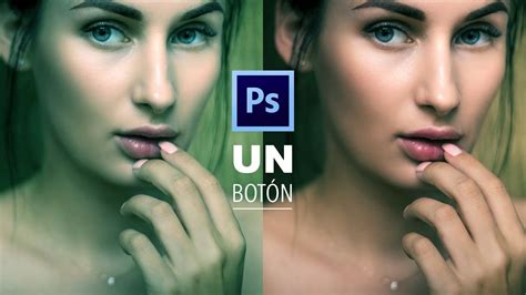 Como cambiar color de la Piel Adobe Photoshop CON UN BOTÓN YouTube