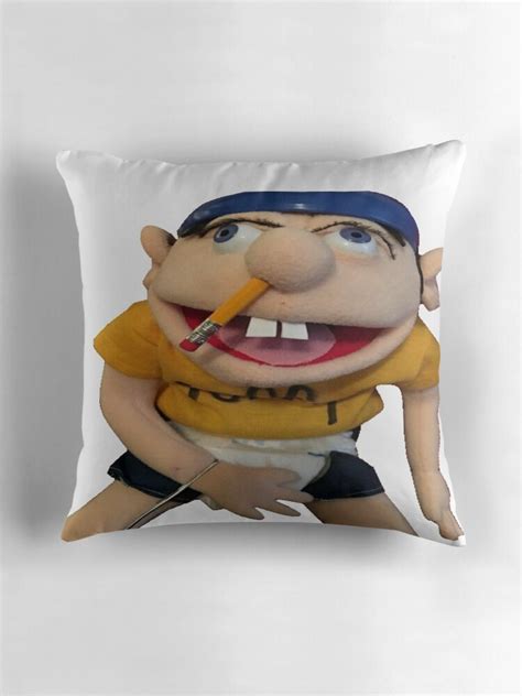 Sml Jeffy Throw Pillows By Crazycrazydan Redbubble