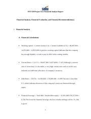 Fin Project Two Financial Analyst Report Docx Fin Project Two