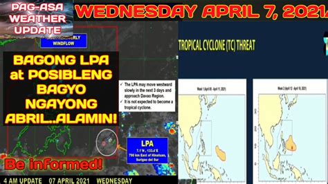 Pag Asa Weather Update Today Wednesday April Bagong Lpa At