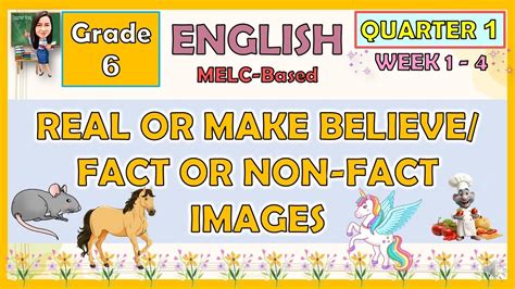 English 6 Quarter 1 Week 1 4 Real Or Make Believe Fact Or Non Fact