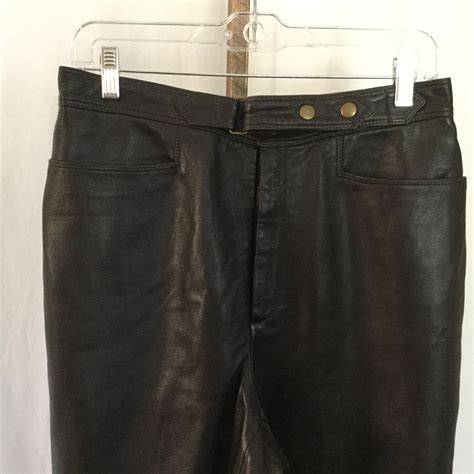 Vintage Black Leather Pants by Dana Buchman | Shop THRILLING