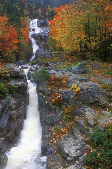 Silver Cascade In Autumn New Hampshire Places To See Waterfall