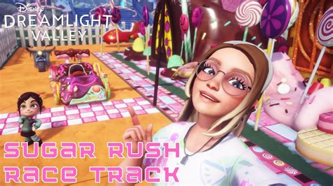 Sugar Rush Race Track Speed Build Disney Dreamlight Valley Youtube